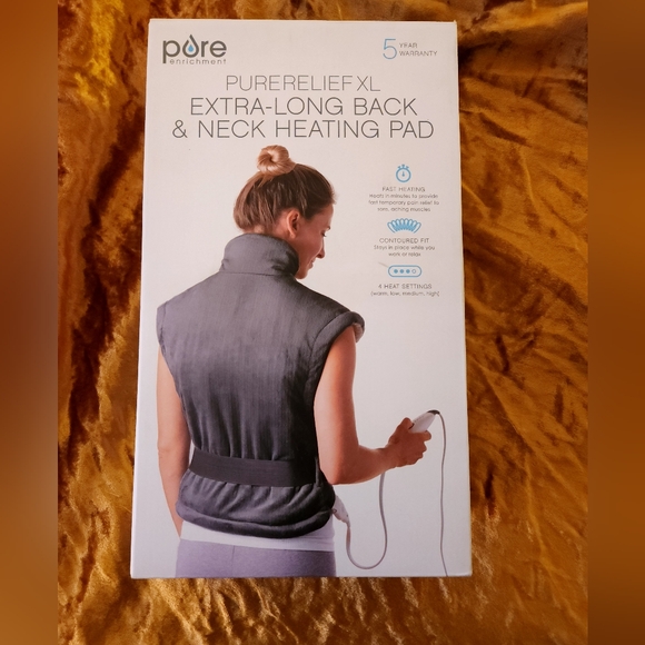 PureRelief XL Extra-Long Back & Neck Heating Pad from Pure Enrichment unisex - Picture 1 of 11